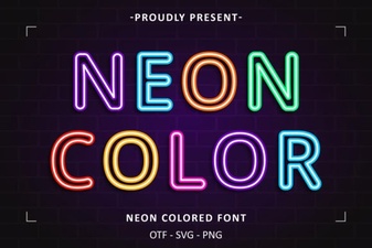 Unleash Your Designs with Vibrant Neon Fonts