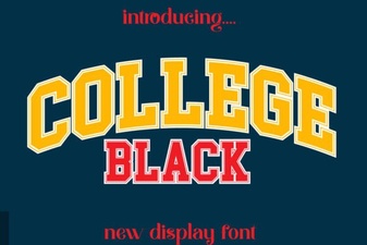Modern Fonts for College Projects and Posters