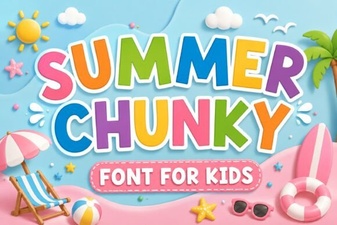 Big Summer Fonts: Chunky Designs for Creative Projects